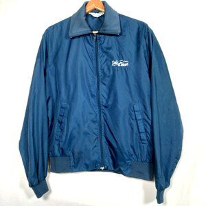 Vintage Lake Tahoe Jacket Men Medium Lightweight Blue Full Zip California Retro